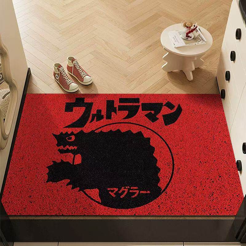趣味剪影奥特曼怪兽丝圈地垫玄关入户耐磨耐脏易打理门垫一件代发,淘宝优惠券,粉丝福利购,淘宝优惠卷