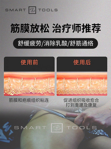 SMART TOOLS美国多功能肌肉专业筋膜刀全套健身放松按摩理疗大M刀 - 图1