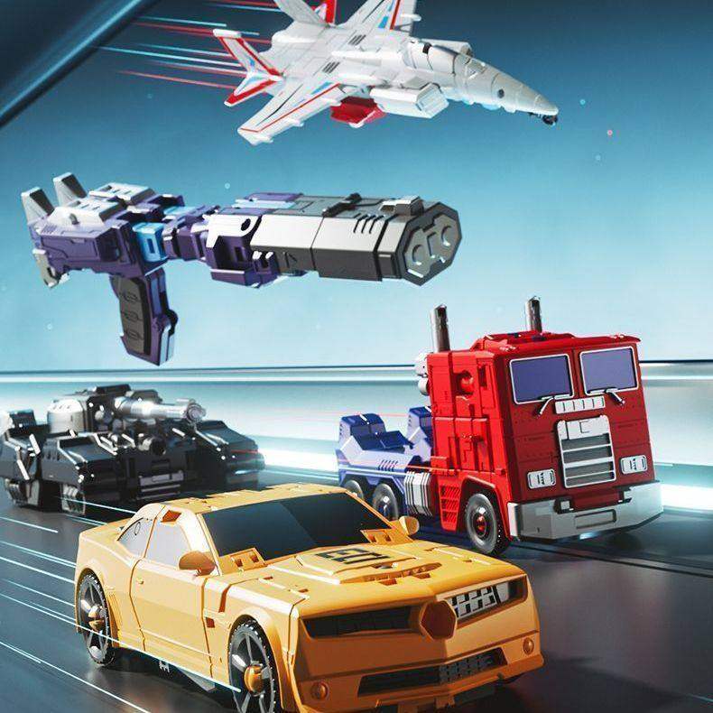 变形玩具机器人儿童小汽车战警大黄蜂擎天柱坦克飞机五合体一模型,淘宝优惠券,粉丝福利购,淘宝优惠卷