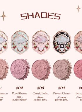 Flower Knows Strawberry Rococo Blusher Embossed Blush Face M