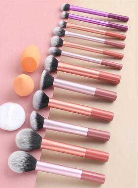 12pcs Makeup Brush Kit Soft Synthetic Hair Make Up Brushes F