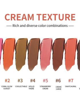 Curve Case Cream Eyebrow Cream Blush Highlighter Palette Mat