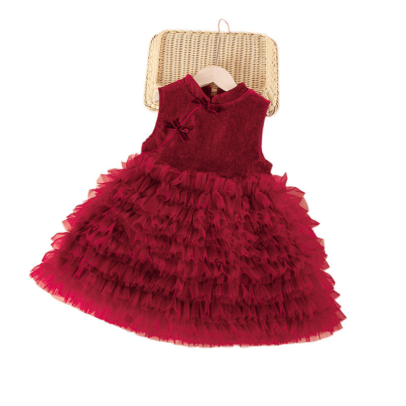 女童加绒连衣裙秋冬装儿童汉服周岁礼服宝宝过年衣服拜年裙子,淘宝优惠券,粉丝福利购,淘宝优惠卷