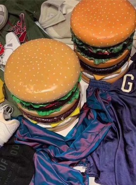 室内汉堡穿鞋凳百搭风落地摆件