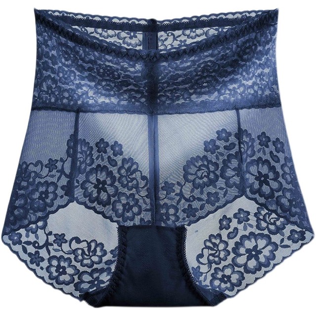 High waist underwear for women, tummy control waistband, tummy lace