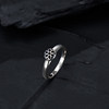 Jinxin handmade ikkyu goodart 925 sterling silver cherry blossom tail ring men's and women's rings rings