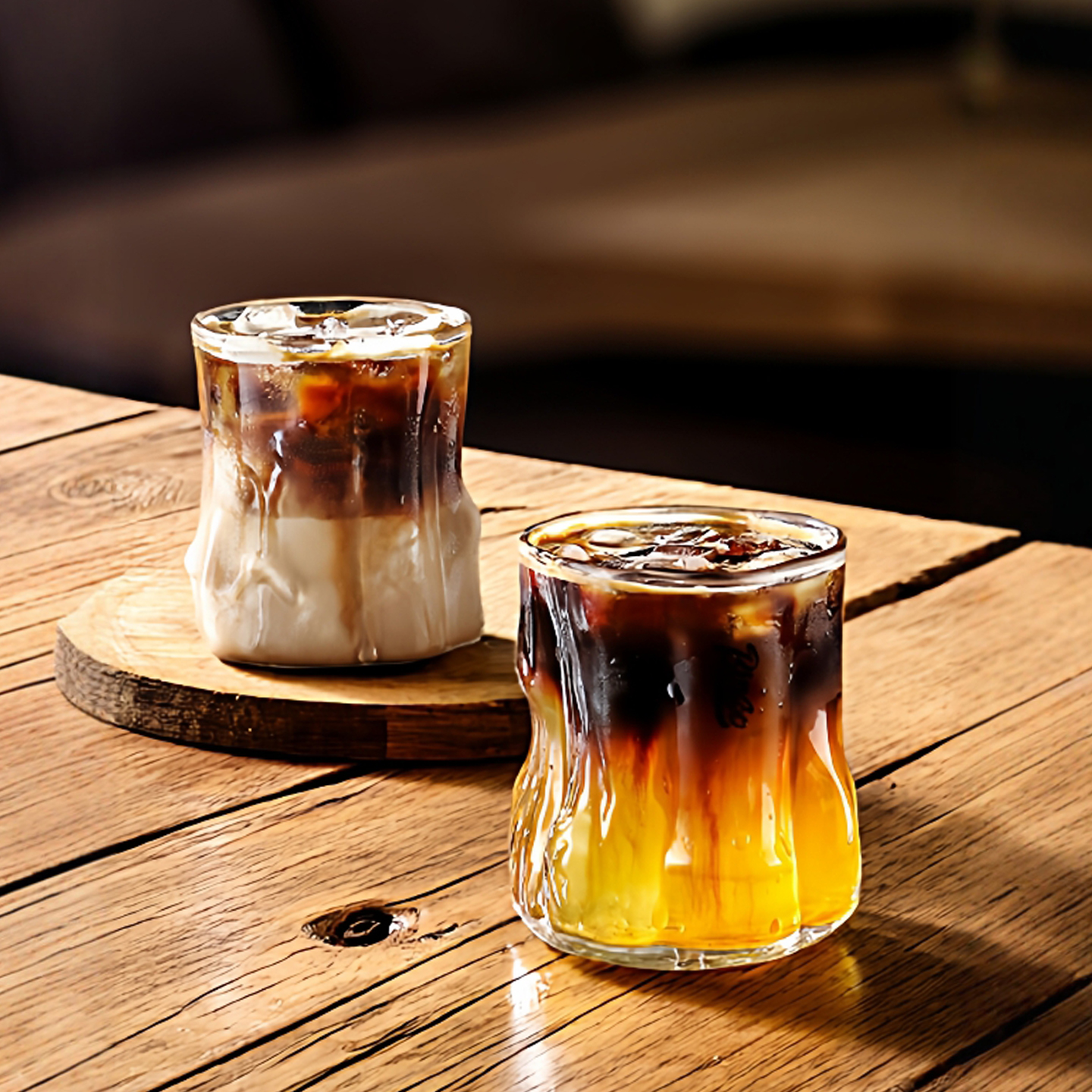 SkyBloom诗客树纹咖啡杯创意不规则纹理冰美式拿铁简约百搭水杯 - 图1