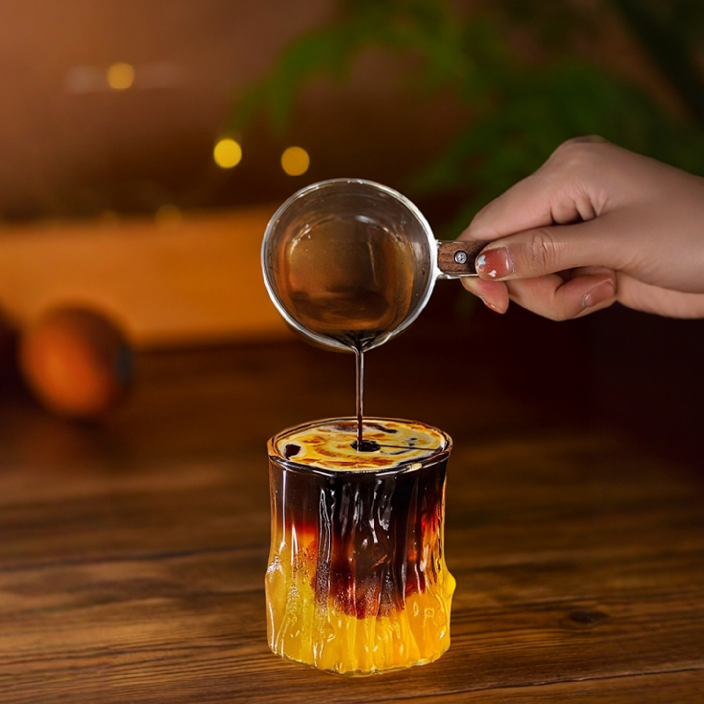 SkyBloom诗客树纹咖啡杯创意不规则纹理冰美式拿铁简约百搭水杯 - 图2