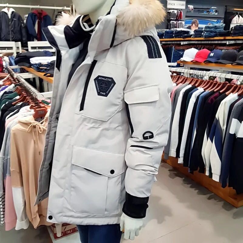 冬季新款情侣羽绒服男士中长款加拿大工装派克潮牌鹅外套反季 2021 冬季新款情侣羽绒服男士中长款加拿大工装派克潮牌鹅外套反季 2021