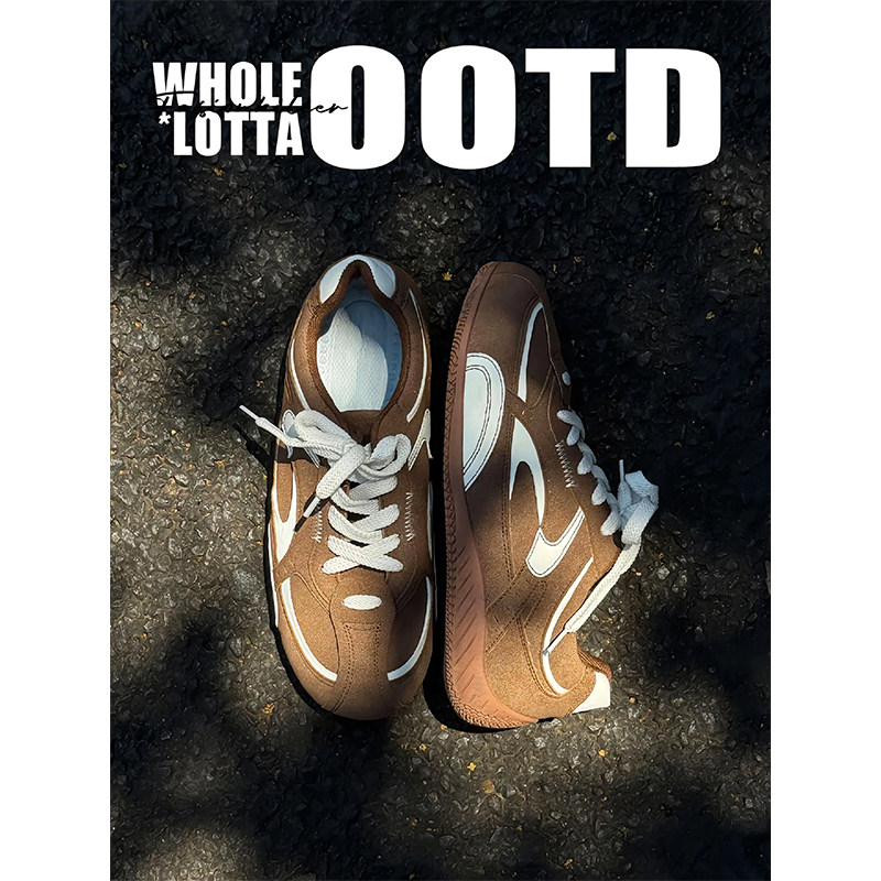 NewRockstarChoppa 小众复古德训鞋男款秋冬休闲百搭经典赛车板鞋,淘宝优惠券,粉丝福利购,淘宝优惠卷