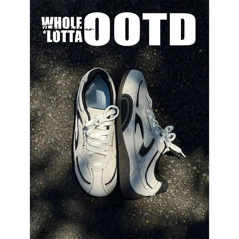 NewRockstarChoppa 小众复古德训鞋男款秋冬休闲百搭经典赛车板鞋,淘宝优惠券,粉丝福利购,淘宝优惠卷