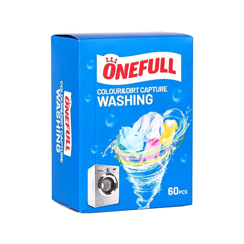 美鱼妈妈机洗防串色洗衣片洗衣机吸色纸防染色吸色片洗衣片两盒装