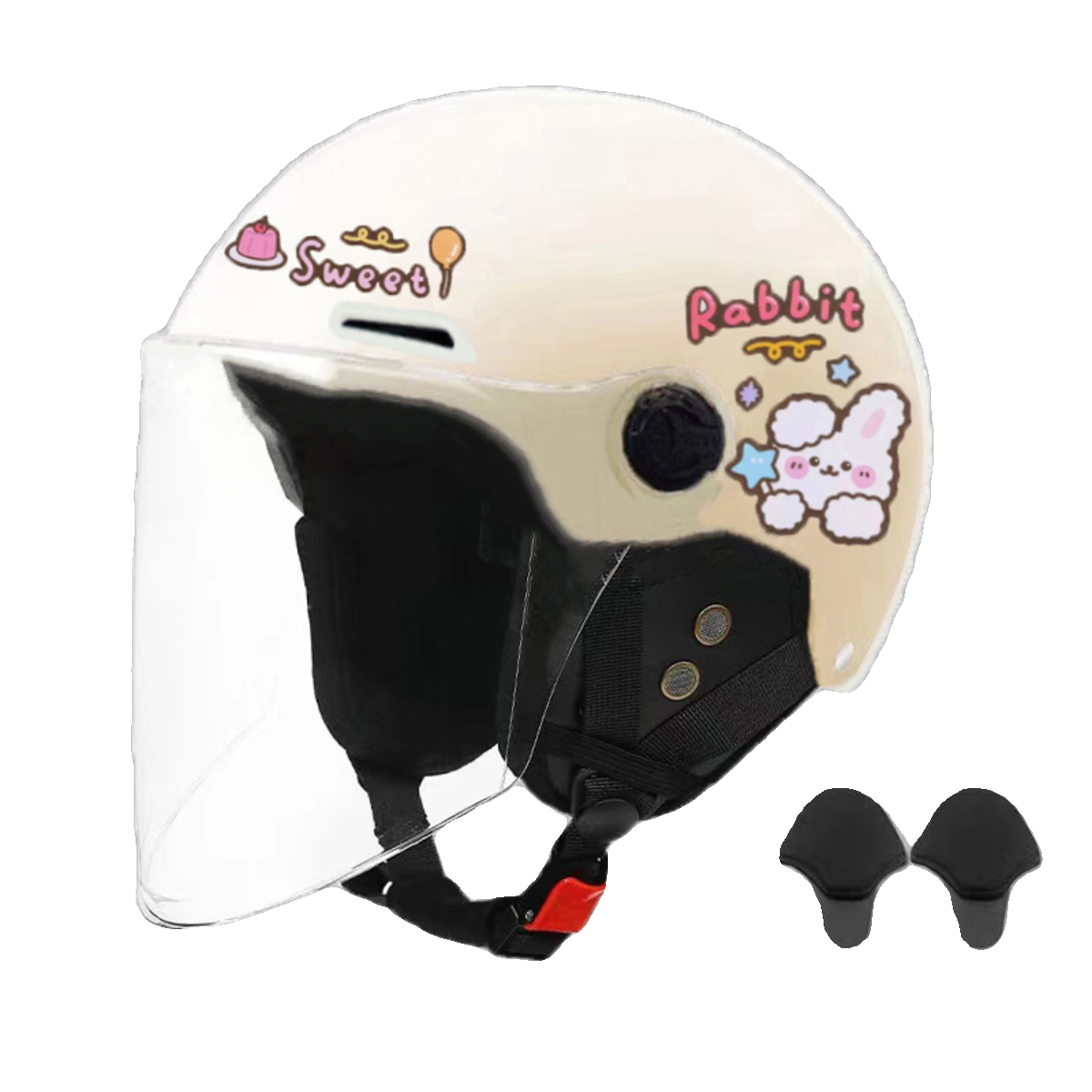 3C认证儿童电动车头盔大小童夏防晒半盔四季可拆护耳保暖安全帽,淘宝优惠券,粉丝福利购,淘宝优惠卷