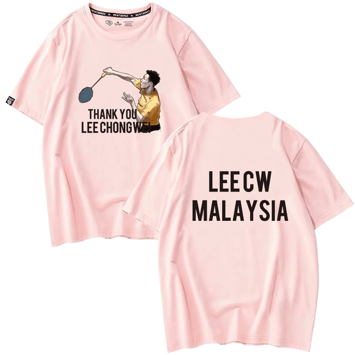 羽毛球李宗伟退役纪念定制夏t恤衫 京翰服饰T恤