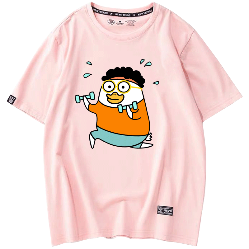 2020新款小刘鸭纯色女男潮纯棉t恤 京翰服饰T恤