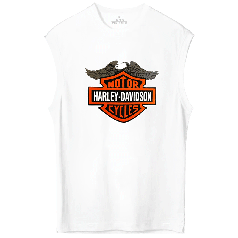 哈雷摩托车重机车爱好者文化背心 京翰服饰T恤