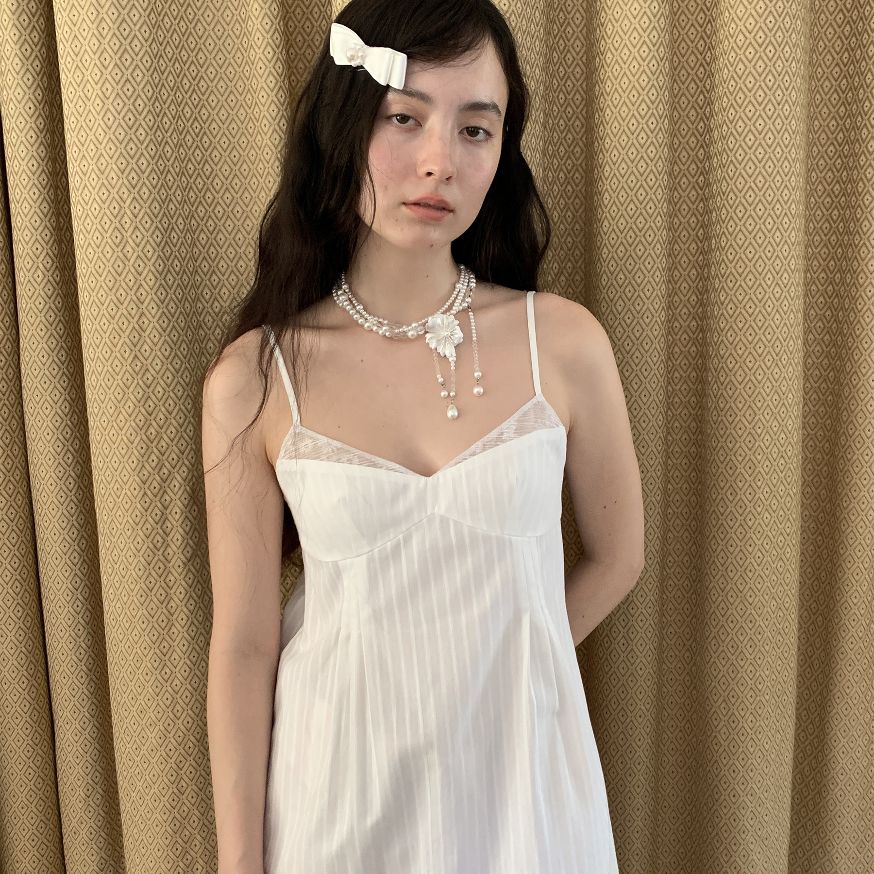 花筏NOTJUSTHIM 《槿上花语》蕾丝吊带裙开衫两件套,淘宝优惠券,粉丝福利购,淘宝优惠卷