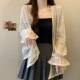 2026 Super Fairy Summer Thin Hollow Lace Cardigan Top Personalized Versatile Loose Outerwear Seaside Shawl Ins