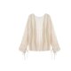 2026 Super Fairy Summer Thin Hollow Lace Cardigan Top Personalized Versatile Loose Outerwear Seaside Shawl Ins