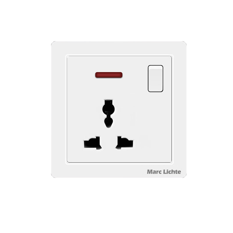 国际3孔暗装86型英式一开多三孔插座13A港标多功能3眼带开关面板 - 图3
