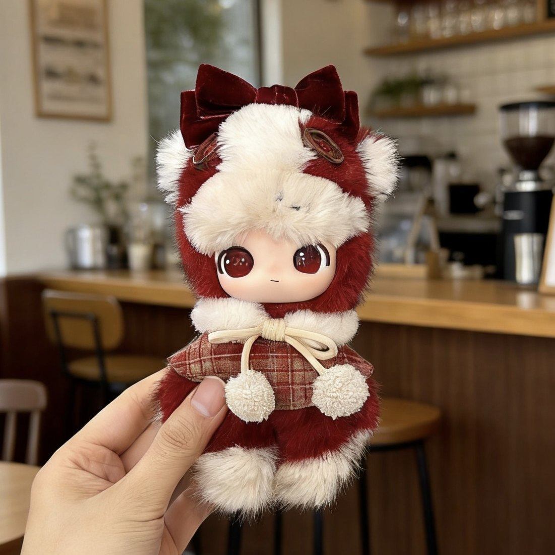 马力全开娃衣dimoo通关马娃衣服15cm毛绒挂件可爱红新年喜庆着替,淘宝优惠券,粉丝福利购,淘宝优惠卷