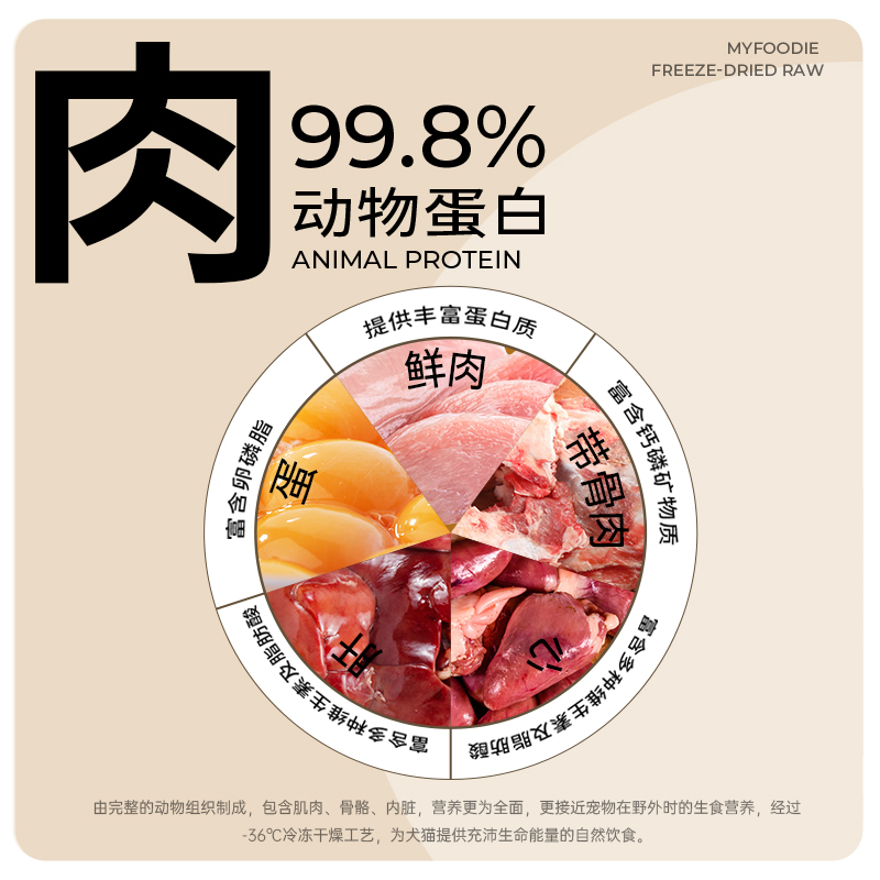 麦富迪猫咪零食鸡肉鸭肉冻干粒生骨肉营养增肥发腮成猫幼猫猫零食 - 图3