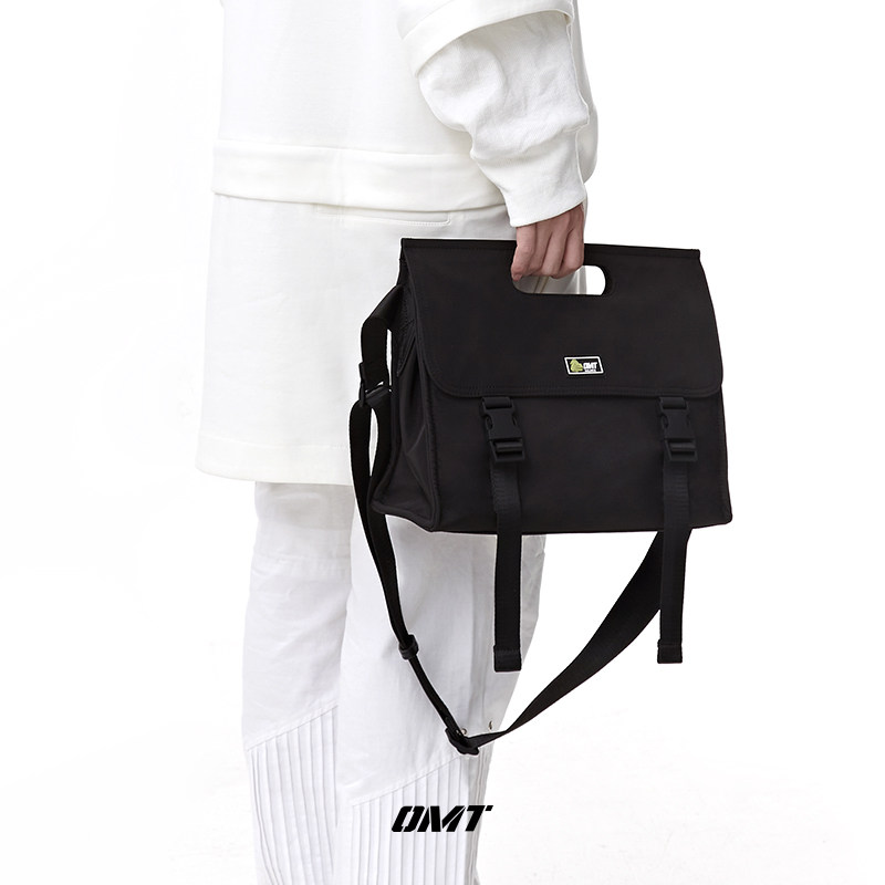 omt公文通勤上课单肩小众斜挎包 omt男士包袋