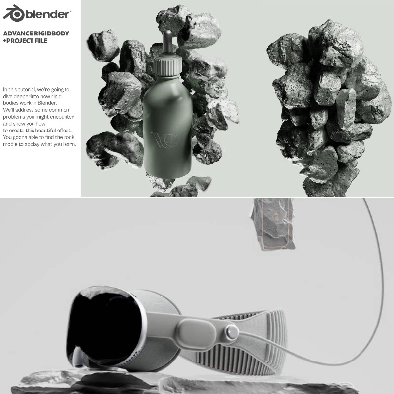 Blender教程合集专业3D产品渲染与动画电商场景灯光环境打光教程