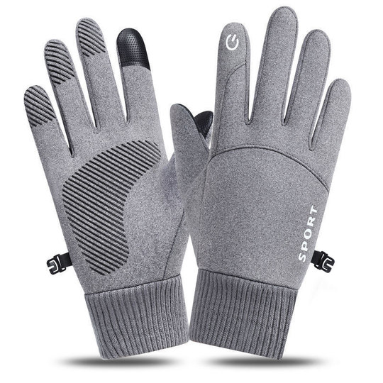 Gloves for men, winter warm plus velvet, waterproof, cold-proof, wear-resistant, touch screen, non-slip cycling gloves, women's winter gloves