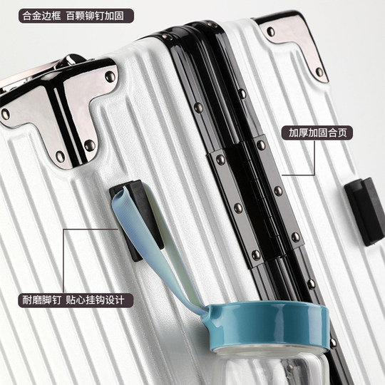 New aluminum frame suitcase, durable and large capacity