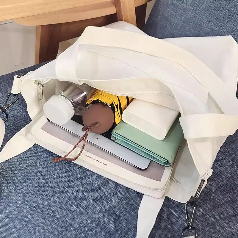 日韩大容量帆布包ins斜挎包百搭中小学生书包休闲布包手提单肩包,淘宝优惠券,粉丝福利购,淘宝优惠卷