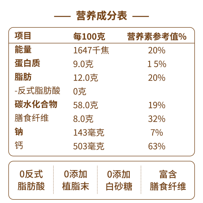 金惟他420g高钙牛奶燕麦片小袋装冲饮麦片早餐即食粥无添加植脂末 - 图1