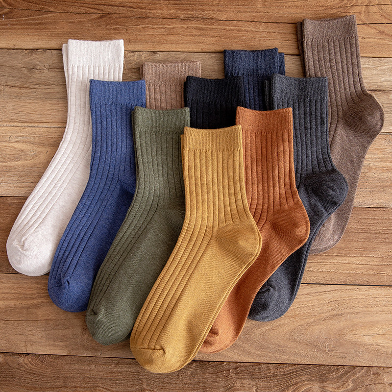 男中筒纯棉秋冬季吸汗透气商务袜子 洲帛短袜/打底袜/丝袜/美腿袜