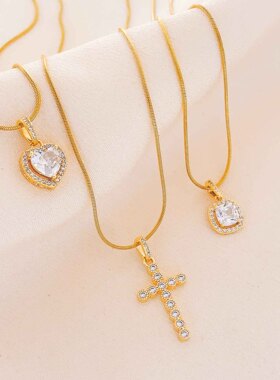 项链女不掉色夏季小巧可爱气质钛钢项链百搭高级感饰品简约锁骨链