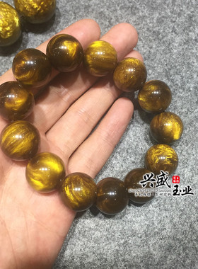 金丝海柳树脂黑珊瑚单圈文玩手串