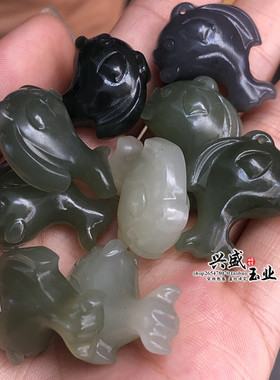 diy和田玉印章小挂件钥匙扣吊坠