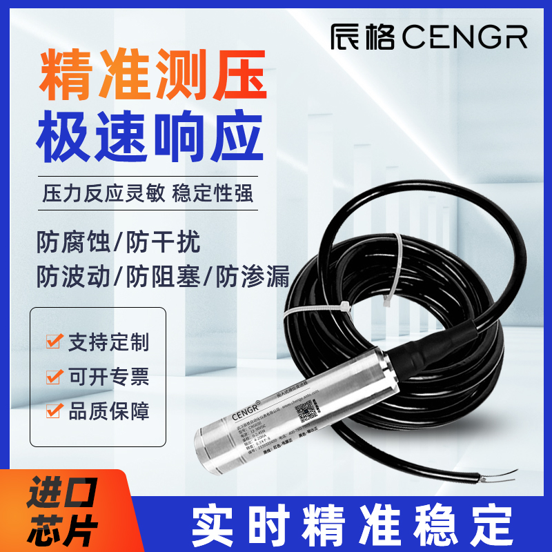 辰格防爆液位变送器传感器投入式CNG650水位计4-20ma液位计RS485 - 图0