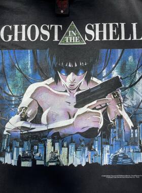Ghost in the Shell攻壳机动队Rare vintage古着感T-shirt短袖t恤