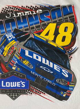 2005 Jimmie Johnson Race car vintage Large size Tee短袖t恤
