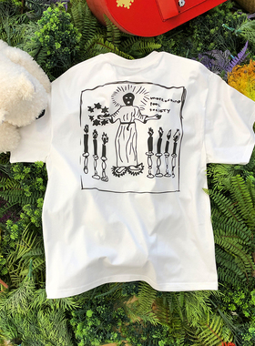 重磅品质实拍！Fun and funny恶搞设计情侣款 T-shirt 短袖t恤