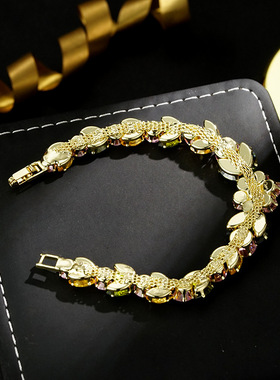 夏季百搭高级感彩锆手链时尚手链