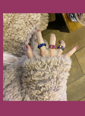 滴油可爱蝴蝶结戒指不褪色