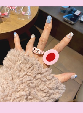 其他绿森林亚克力戒指日韩女