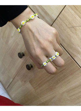 花朵手链绿色巴洛克瓷