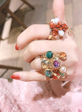 其他女珍珠日韩高端戒指