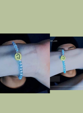 笑脸手链亚克力日韩亚克力的女