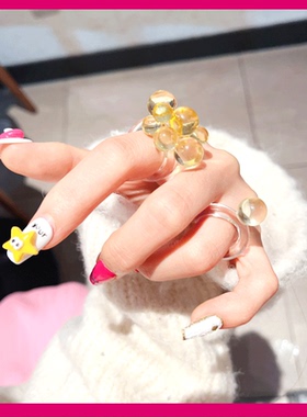 透明球戒指指环饰品女款时尚