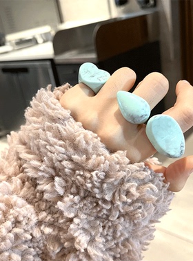 其他女亚克力日韩可爱戒指