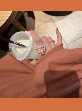 可爱戒指女卡通滴油实惠