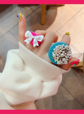 其他女树脂日韩可爱戒指